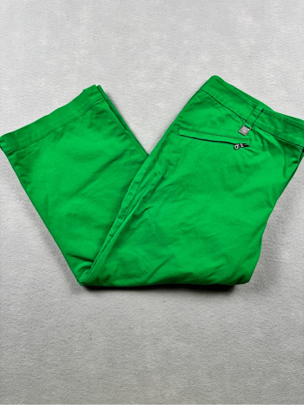 Lauren Ralph Lauren Active Pants Women’s 12 Green Cropped Capri Utility Zip